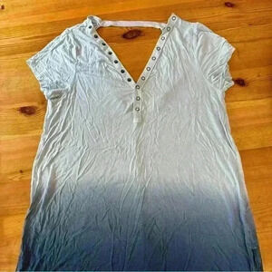 American Eagle, Deep V-Back, Gray Women's Top - M